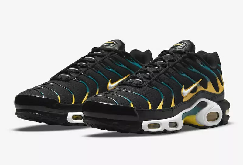 nike air max plus tn  homme noir jaune bleu2